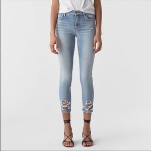 AGOLDE Sophie Distressed Crop Skinny Jean - 24